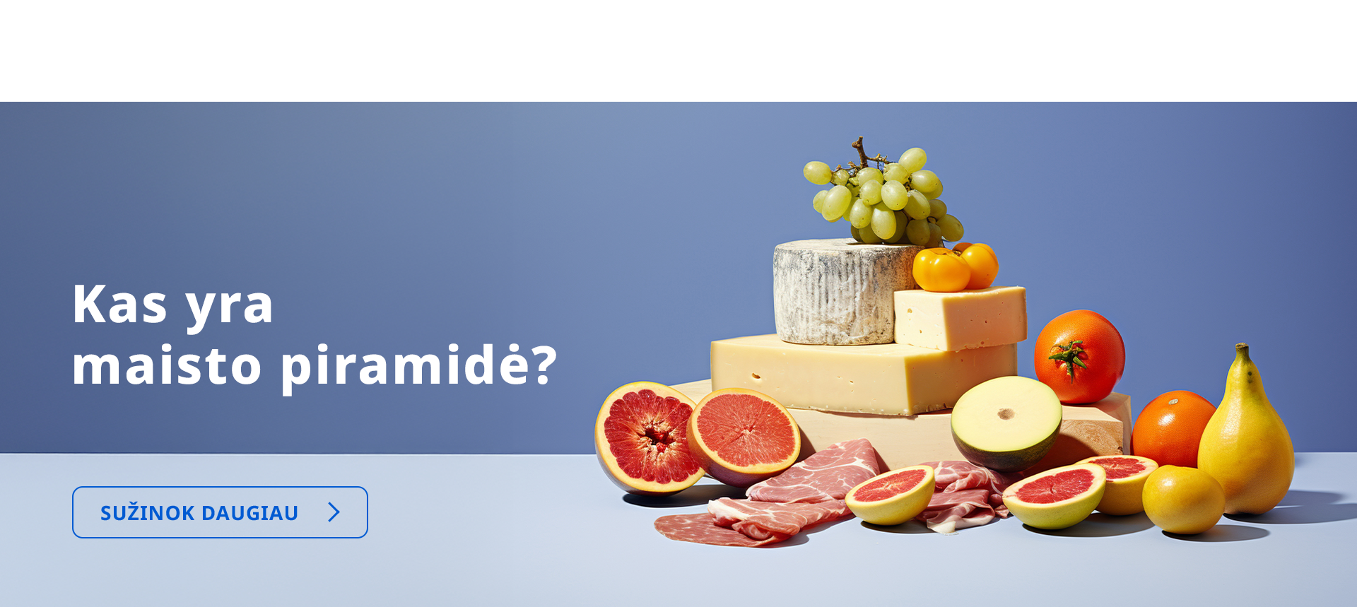 maisto piramidė baneris