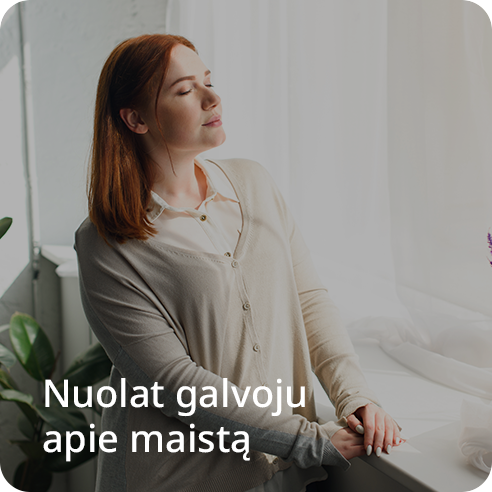 Nuolat galvoju apie maista mygtukas