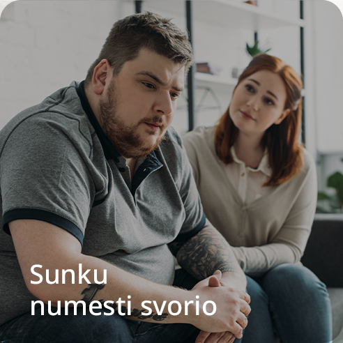 Sunku numesti svorio mygtukas