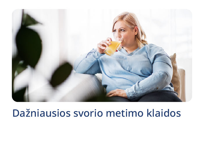Dažniausios svorio metimo klaidos