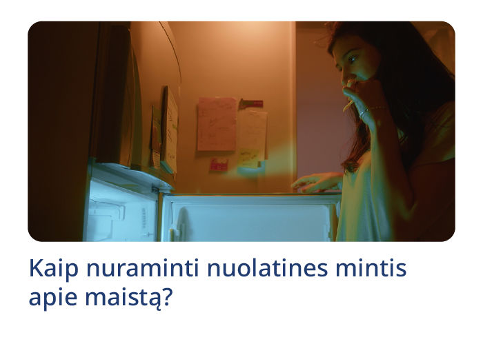 Kaip nuraminti nuolatines mintis apie maistą